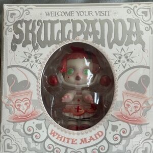 Authentic Popmart Skullpanda “TheWhite Maid” Highly collectible!